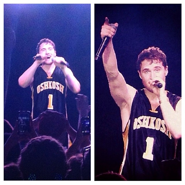 Mike Posner performing at Bye Gosh Fest 2014 at UW Oshkosh in Oshkosh, WI 5/8/14
Instagram @lfitz000

