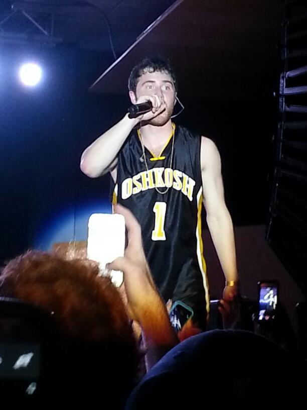 Mike Posner performing at Bye Gosh Fest 2014 at UW Oshkosh in Oshkosh, WI 5/8/14
Twitter @vegster94
