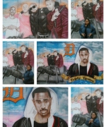 DazzleTurner-Visits-MikePosner-BigSean-Detroit-Mural-06092013.jpg