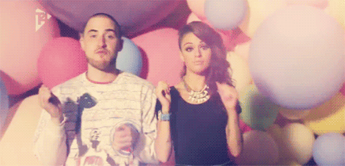 Cher Lloyd & Mike Posner - With Ur Love music video - Gif
