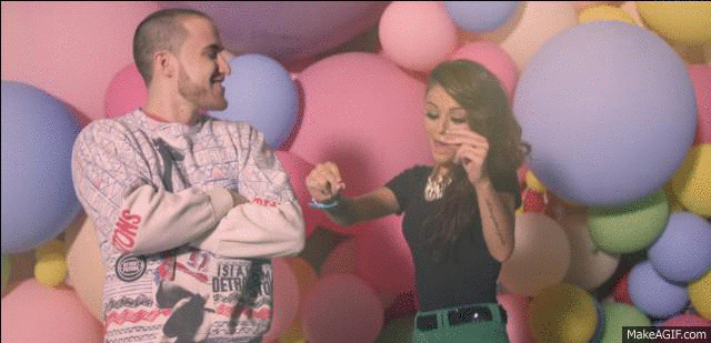 Cher Lloyd & Mike Posner - With Ur Love music video - Gif
